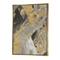 Designart - Marble Gold and Black - Modern & Contemporary Canvas in Gold Frame